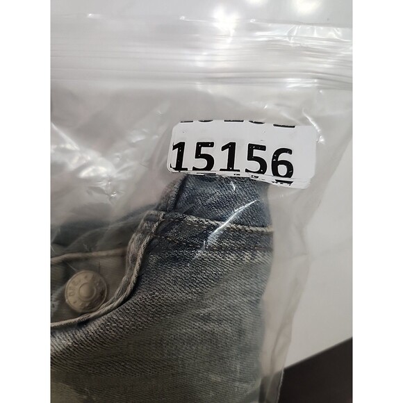 Express Straight Super High Rise Jeans Womens 8 Blue Light Wash Button Fly NEW - Picture 11 of 11